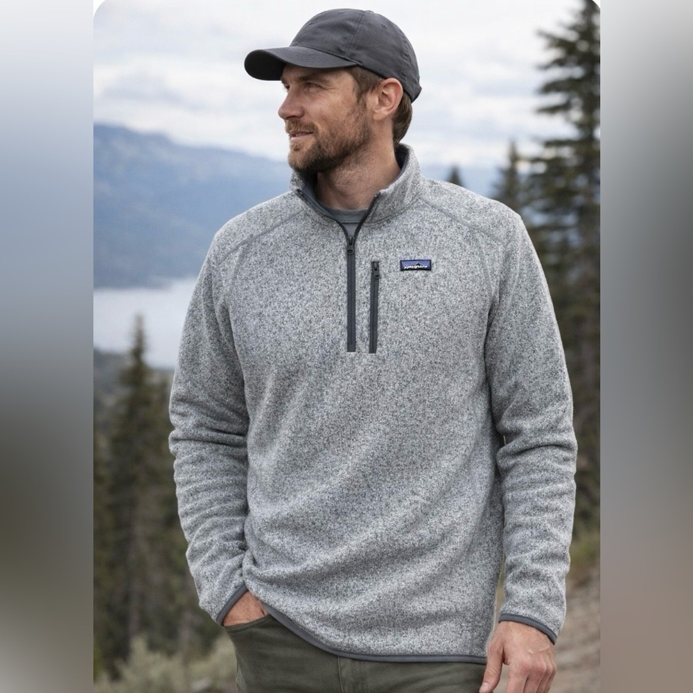 Patagonia 1/4 Zip Sweater Gray Heather XL Men’s Knit Pullover